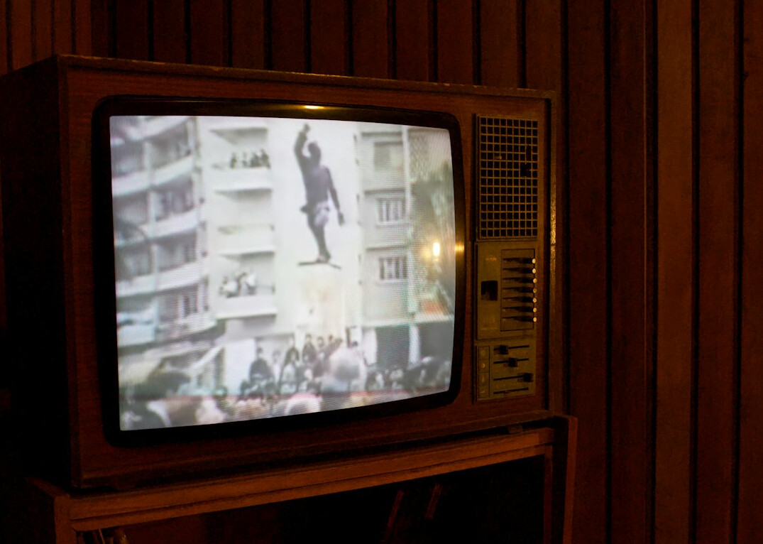 vintage television set